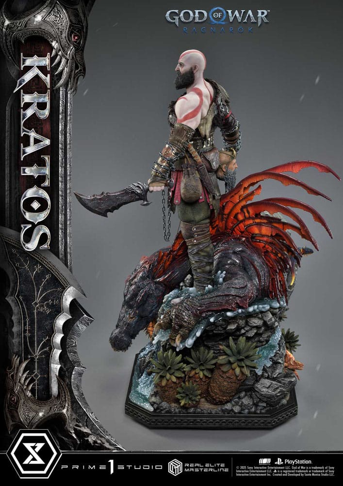 God of War: Ragnarok Real Elite Masterline Series Statue 1/3 Kratos 95 cm                     - Preorder - ETA: 25.09.2026