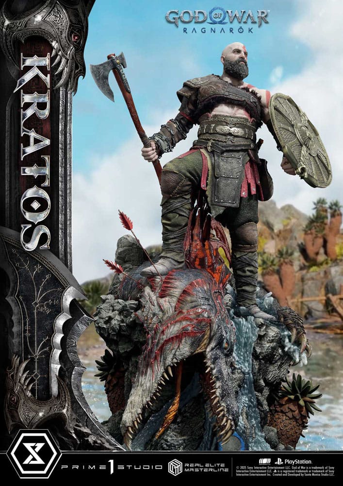 God of War: Ragnarok Real Elite Masterline Series Statue 1/3 Kratos 95 cm                     - Preorder - ETA: 25.09.2026