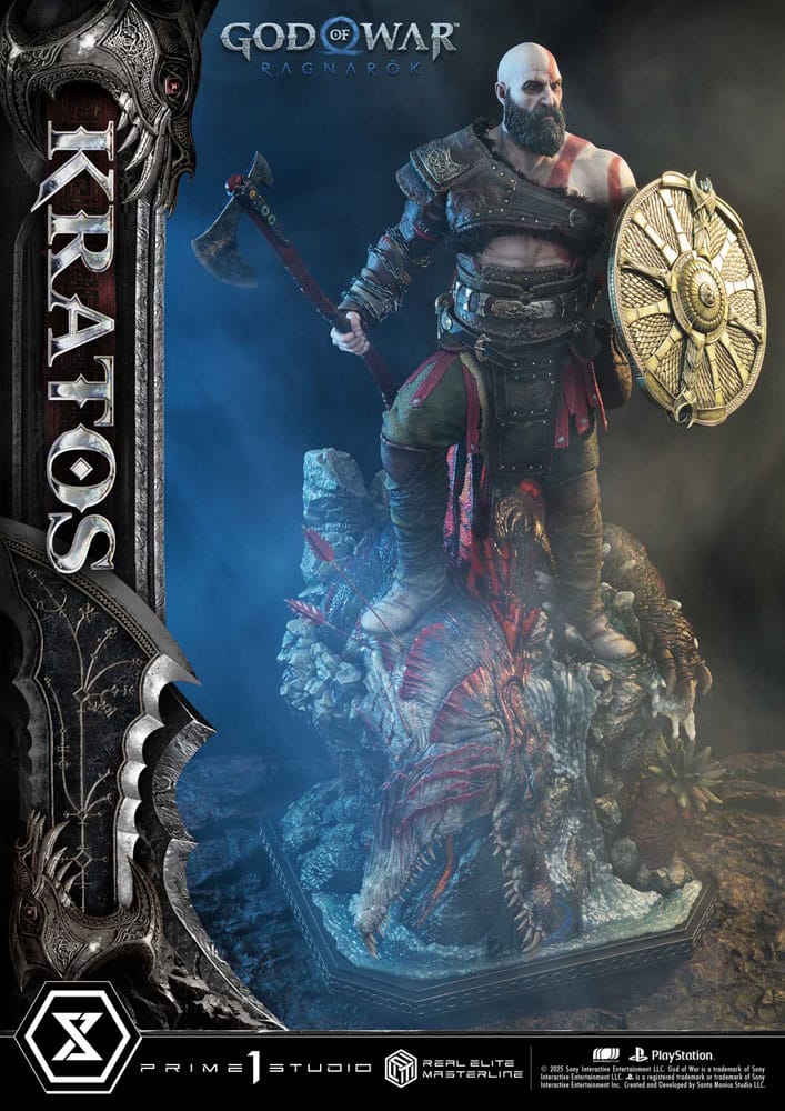 God of War: Ragnarok Real Elite Masterline Series Statue 1/3 Kratos 95 cm                     - Preorder - ETA: 25.09.2026
