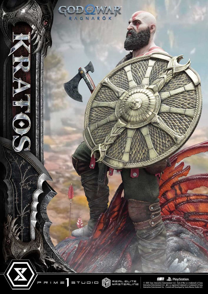 God of War: Ragnarok Real Elite Masterline Series Statue 1/3 Kratos 95 cm                     - Preorder - ETA: 25.09.2026