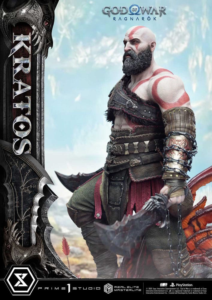 God of War: Ragnarok Real Elite Masterline Series Statue 1/3 Kratos 95 cm                     - Preorder - ETA: 25.09.2026