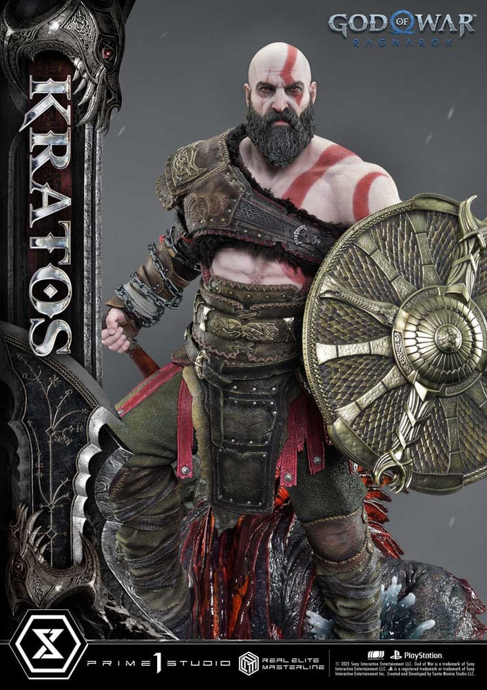God of War: Ragnarok Real Elite Masterline Series Statue 1/3 Kratos 95 cm                     - Preorder - ETA: 25.09.2026