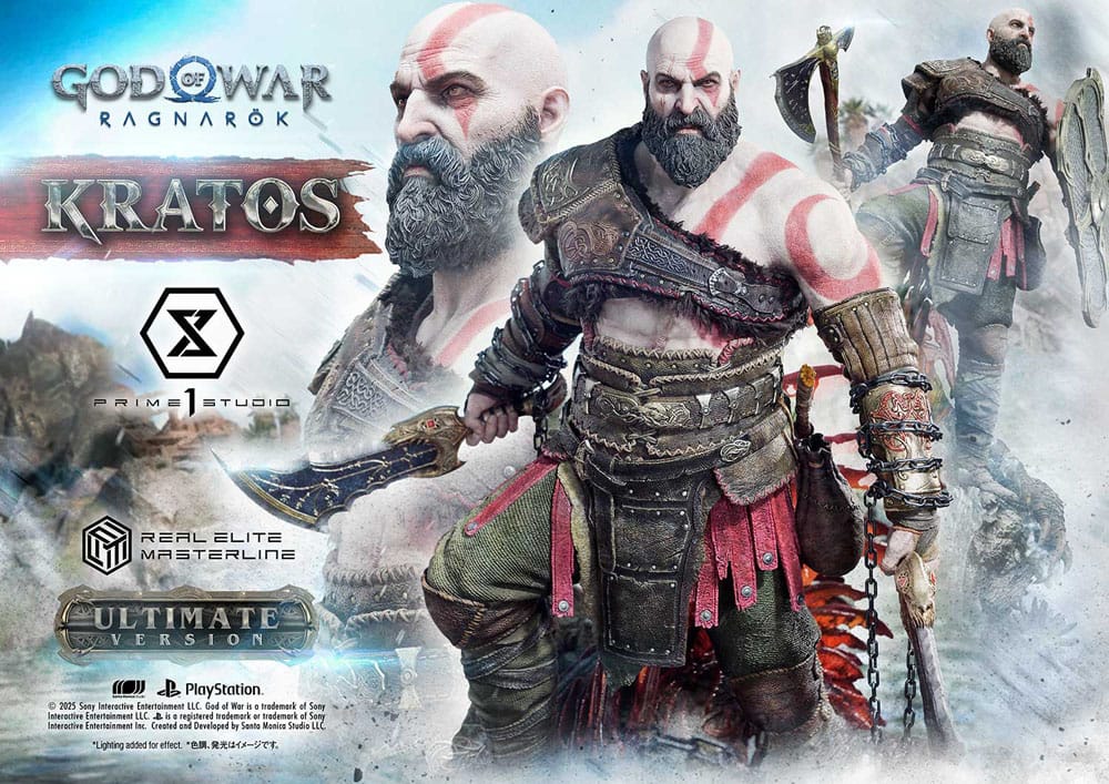 God of War: Ragnarok Real Elite Masterline Series Statue 1/3 Kratos Ultimate Version 95 cm                    - Preorder - ETA: 25.09.2026