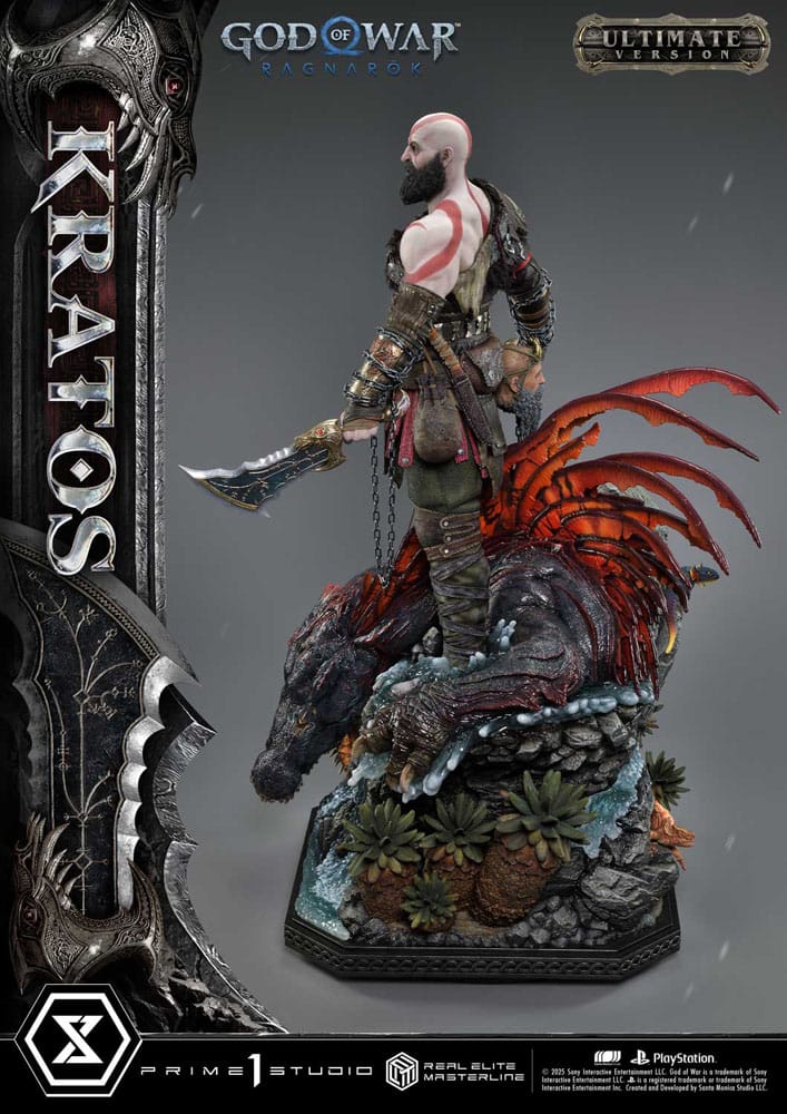 God of War: Ragnarok Real Elite Masterline Series Statue 1/3 Kratos Ultimate Version 95 cm                    - Preorder - ETA: 25.09.2026