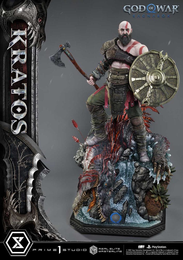 God of War: Ragnarok Real Elite Masterline Series Statue 1/3 Kratos Ultimate Version 95 cm                    - Preorder - ETA: 25.09.2026