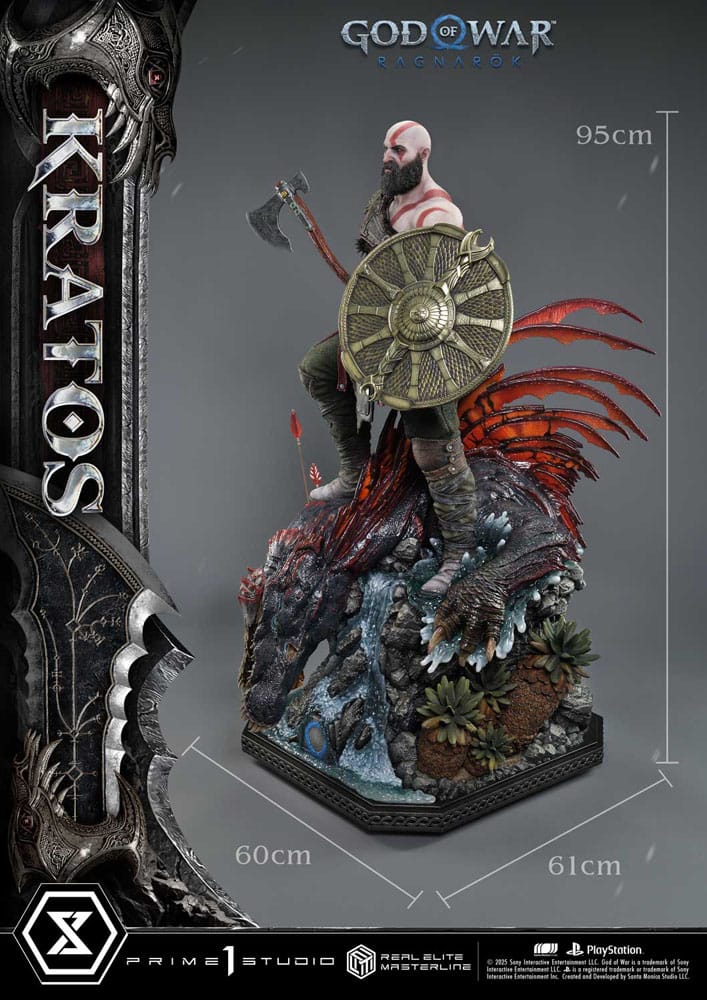 God of War: Ragnarok Real Elite Masterline Series Statue 1/3 Kratos Ultimate Version 95 cm                    - Preorder - ETA: 25.09.2026