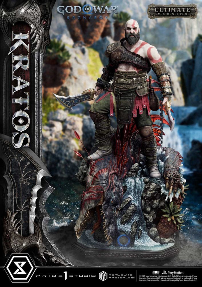 God of War: Ragnarok Real Elite Masterline Series Statue 1/3 Kratos Ultimate Bonus Version 95 cm                  - Preorder - ETA: 25.09.2026