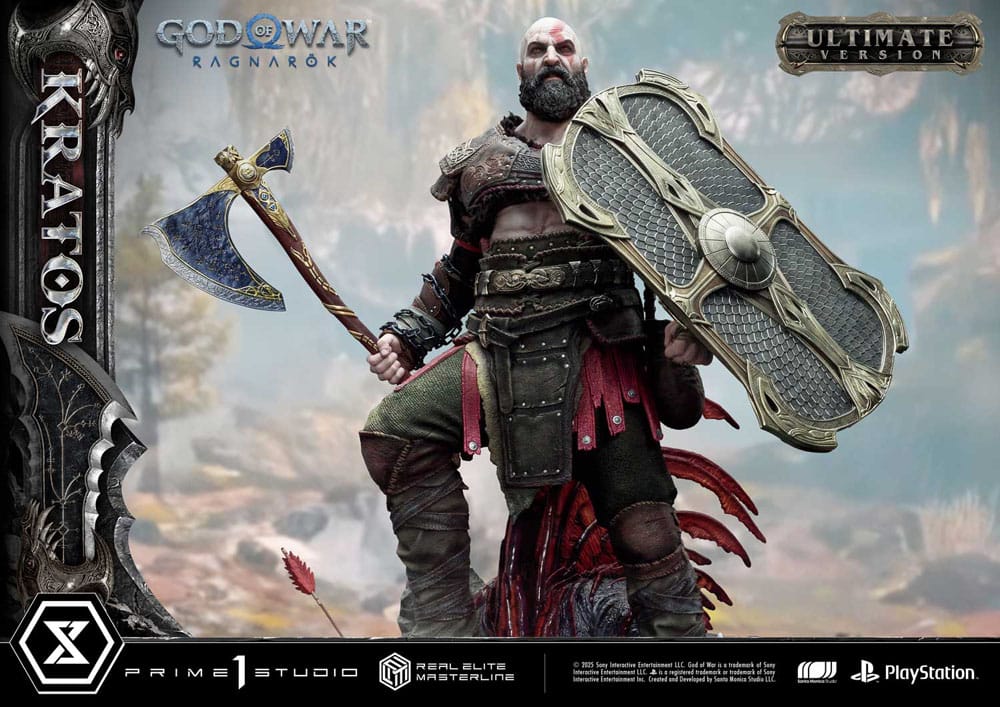 God of War: Ragnarok Real Elite Masterline Series Statue 1/3 Kratos Ultimate Bonus Version 95 cm                  - Preorder - ETA: 25.09.2026