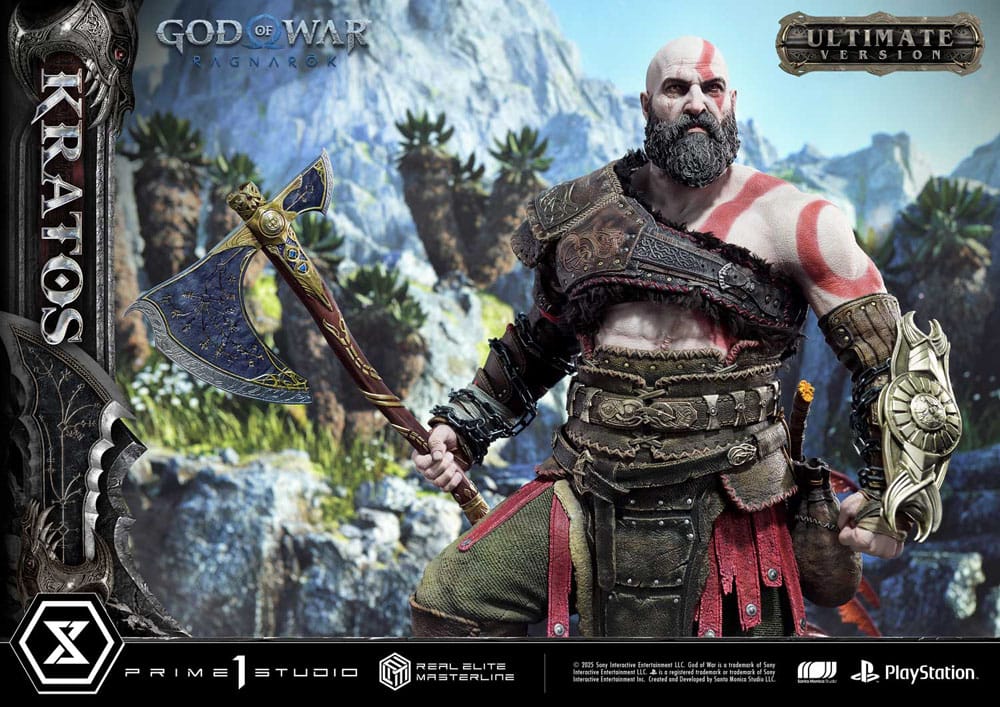 God of War: Ragnarok Real Elite Masterline Series Statue 1/3 Kratos Ultimate Bonus Version 95 cm                  - Preorder - ETA: 25.09.2026