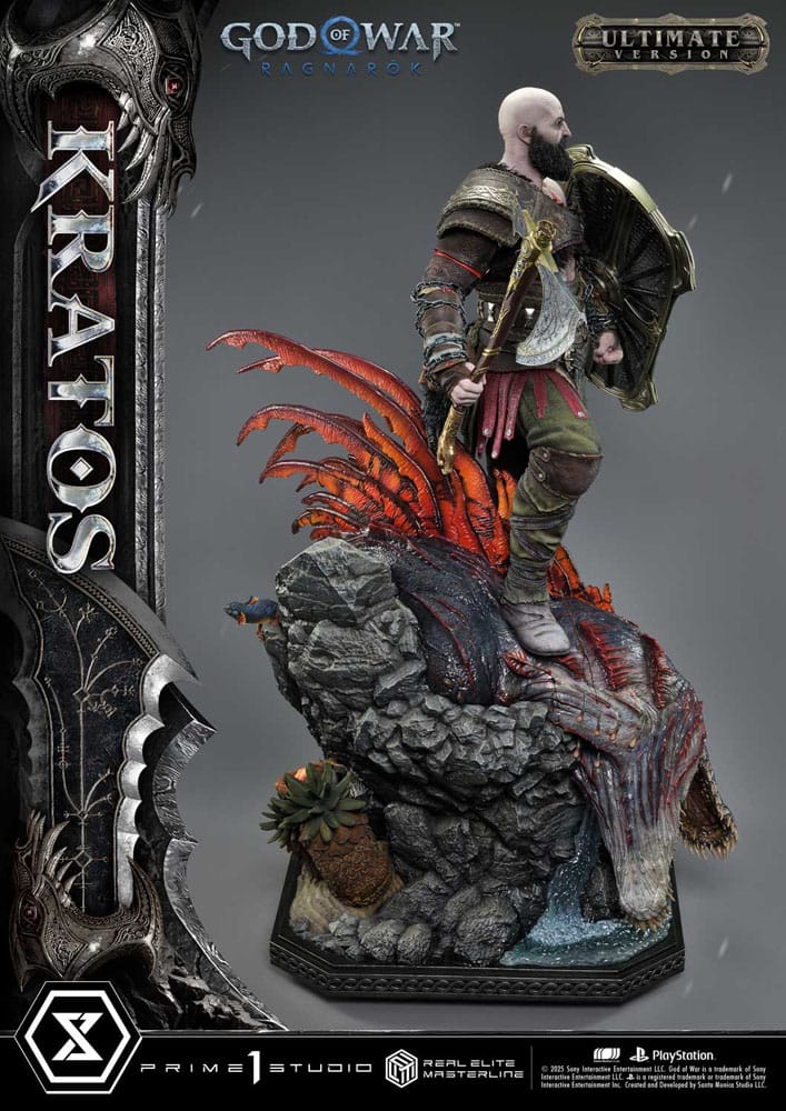 God of War: Ragnarok Real Elite Masterline Series Statue 1/3 Kratos Ultimate Bonus Version 95 cm                  - Preorder - ETA: 25.09.2026