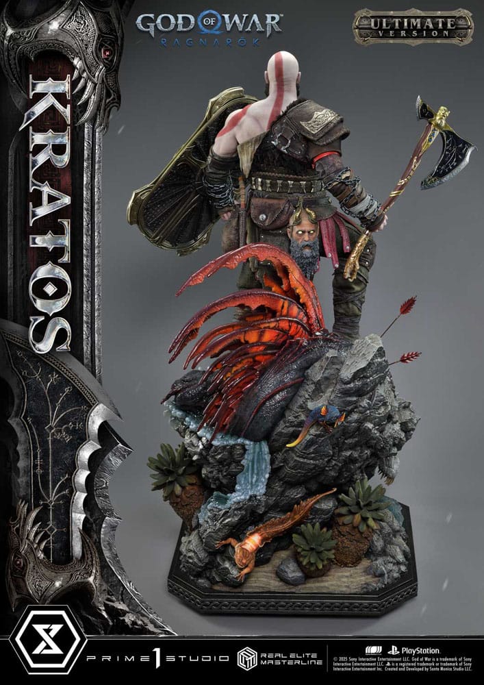 God of War: Ragnarok Real Elite Masterline Series Statue 1/3 Kratos Ultimate Bonus Version 95 cm                  - Preorder - ETA: 25.09.2026