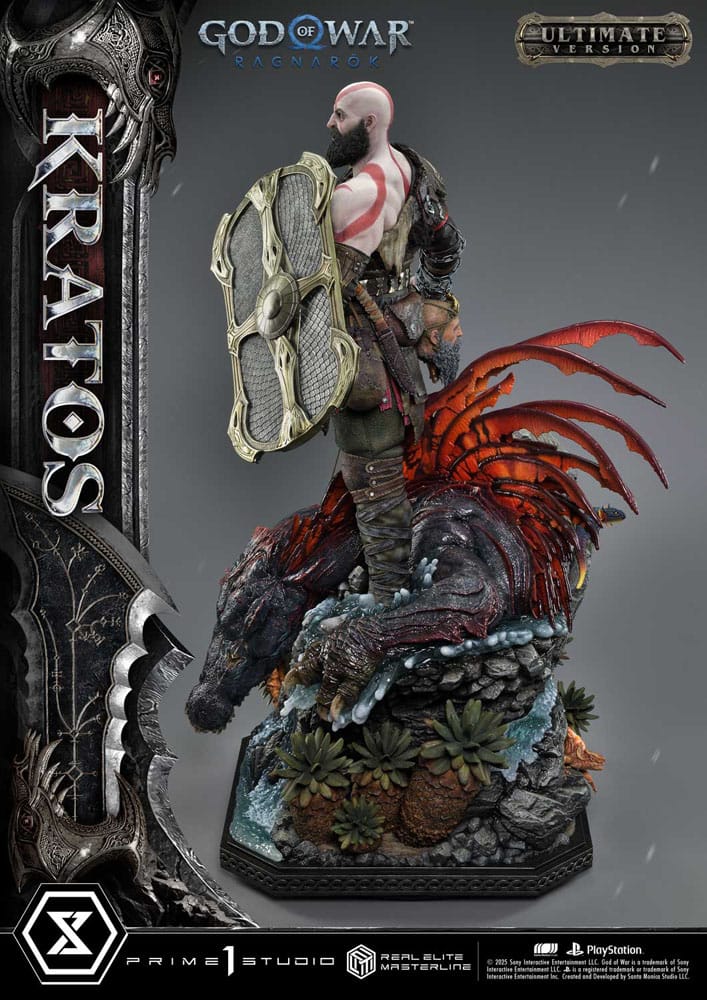 God of War: Ragnarok Real Elite Masterline Series Statue 1/3 Kratos Ultimate Bonus Version 95 cm                  - Preorder - ETA: 25.09.2026