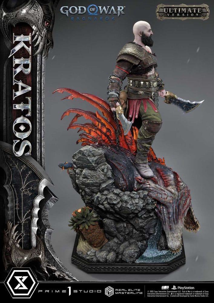God of War: Ragnarok Real Elite Masterline Series Statue 1/3 Kratos Ultimate Bonus Version 95 cm                  - Preorder - ETA: 25.09.2026