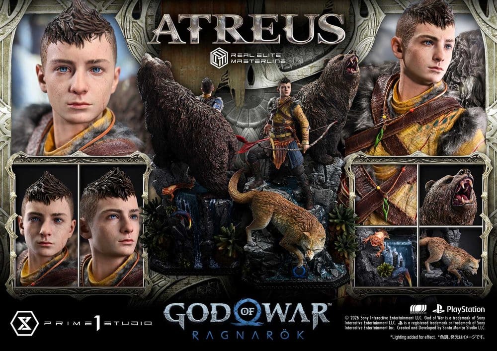 God of War: Ragnarok Real Elite Masterline Statue 1/3 Atreus 96 cm - Preorder - ETA: 23.06.2028