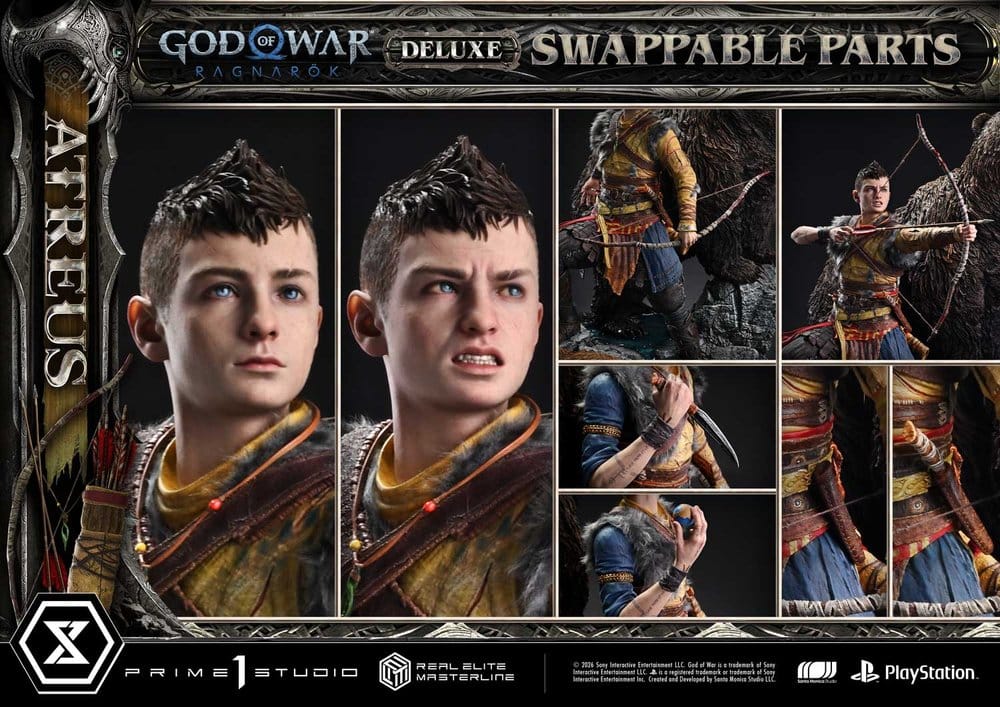 God of War: Ragnarok Real Elite Masterline Statue 1/3 Atreus Deluxe Version 96 cm - Preorder - ETA: 23.06.2028
