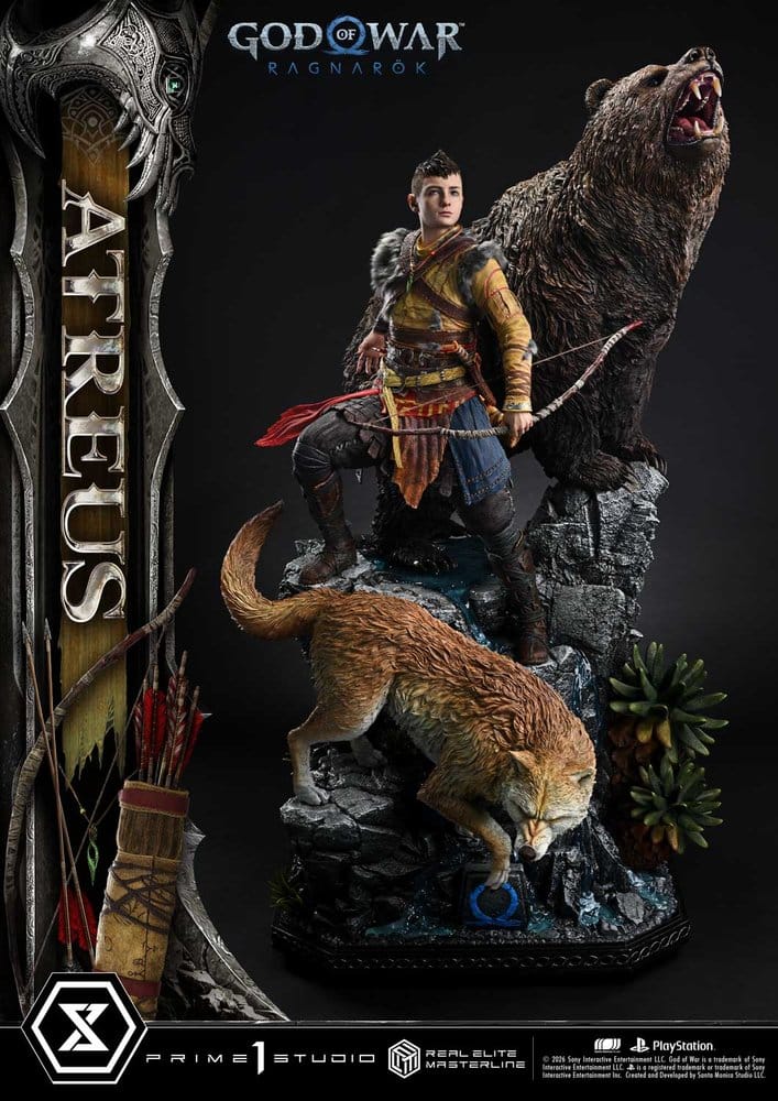 God of War: Ragnarok Real Elite Masterline Statue 1/3 Atreus Deluxe Version 96 cm - Preorder - ETA: 23.06.2028