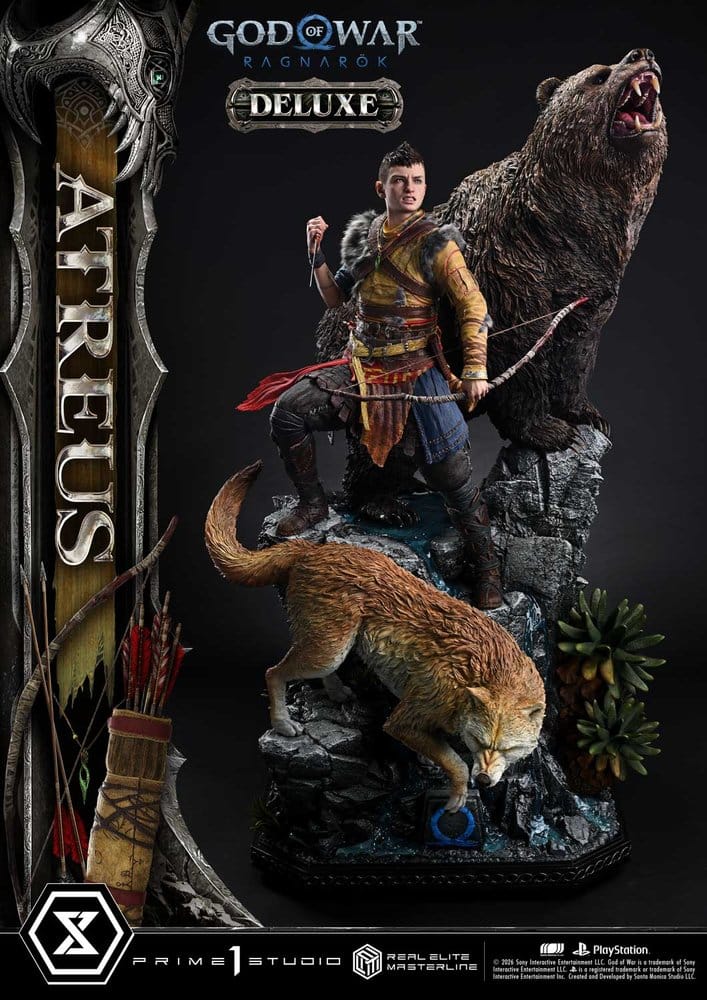 God of War: Ragnarok Real Elite Masterline Statue 1/3 Atreus DX Bonus Version 96 cm - Preorder - ETA: 23.06.2028