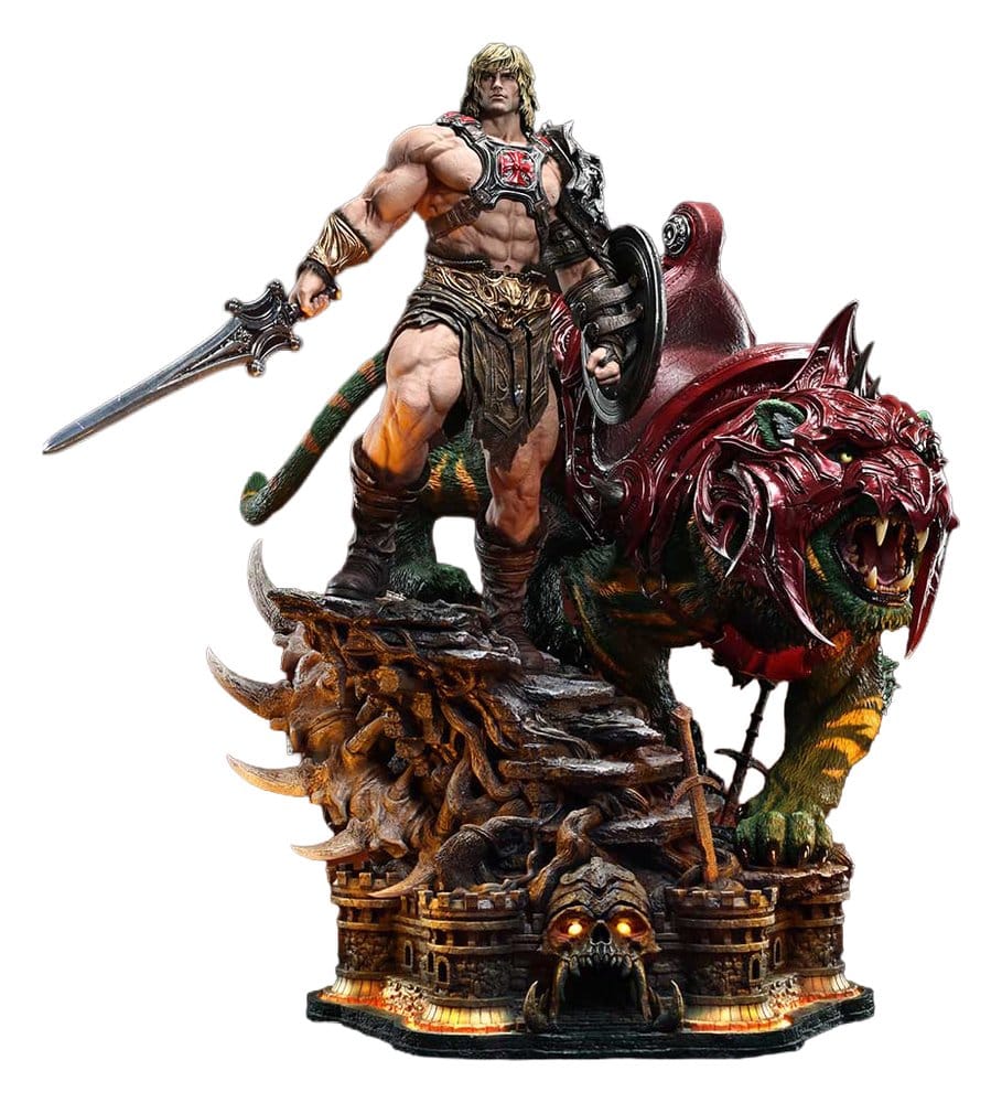 Masters of the Universe Real Elite Masterline Series Statue 1/4 He-Man & Battle Cat 86 cm  - Preorder - ETA: 27.09.2027