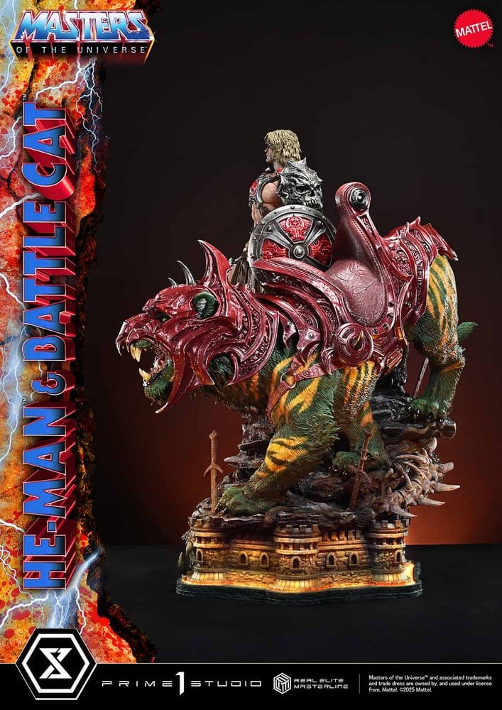 Masters of the Universe Real Elite Masterline Series Statue 1/4 He-Man & Battle Cat 86 cm  - Preorder - ETA: 27.09.2027