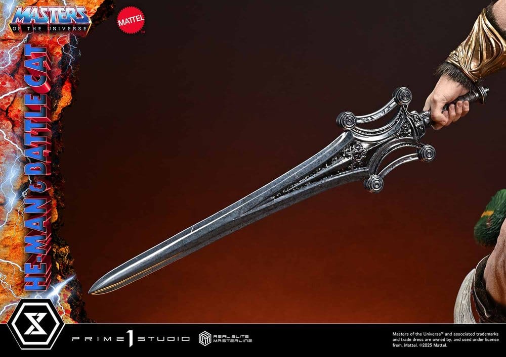Masters of the Universe Real Elite Masterline Series Statue 1/4 He-Man & Battle Cat 86 cm  - Preorder - ETA: 27.09.2027