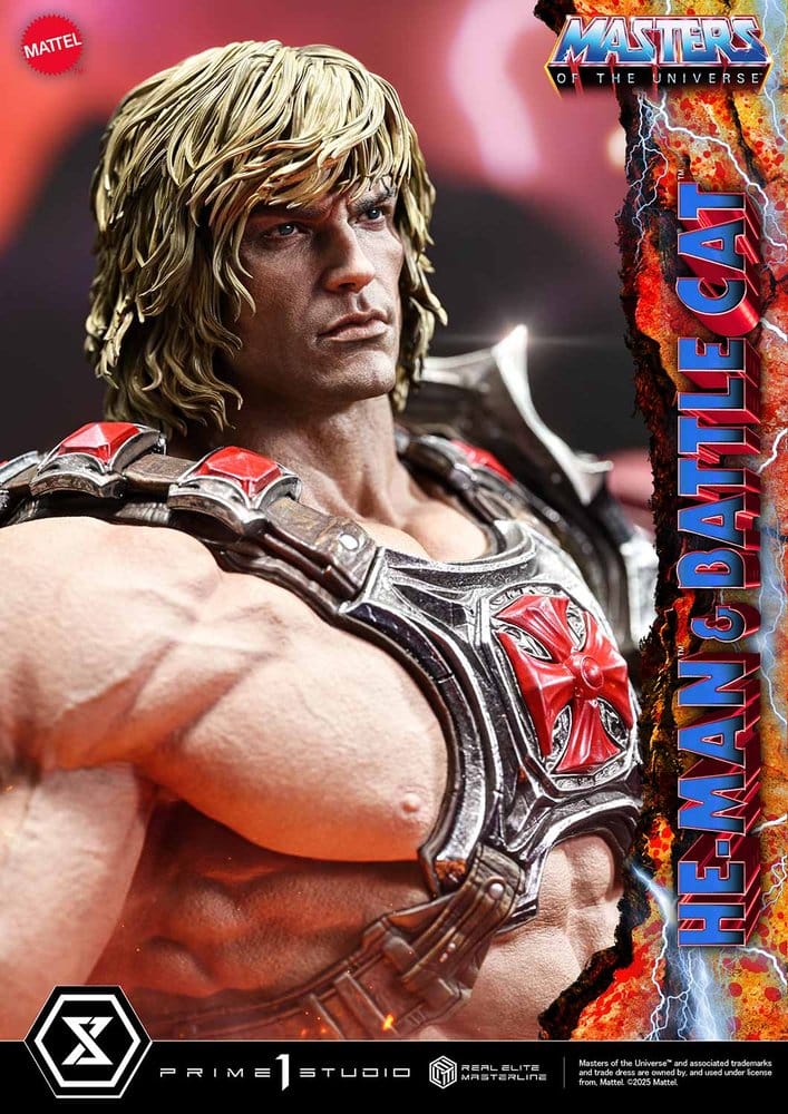 Masters of the Universe Real Elite Masterline Series Statue 1/4 He-Man & Battle Cat 86 cm  - Preorder - ETA: 27.09.2027
