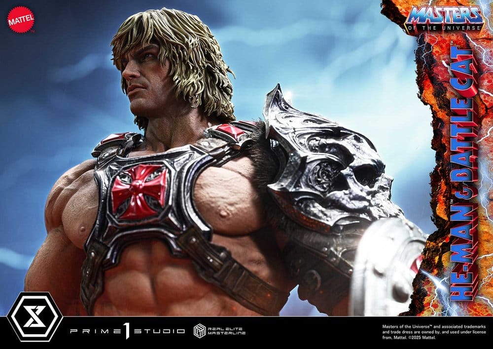 Masters of the Universe Real Elite Masterline Series Statue 1/4 He-Man & Battle Cat 86 cm  - Preorder - ETA: 27.09.2027