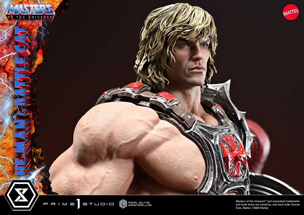 Masters of the Universe Real Elite Masterline Series Statue 1/4 He-Man & Battle Cat 86 cm  - Preorder - ETA: 27.09.2027