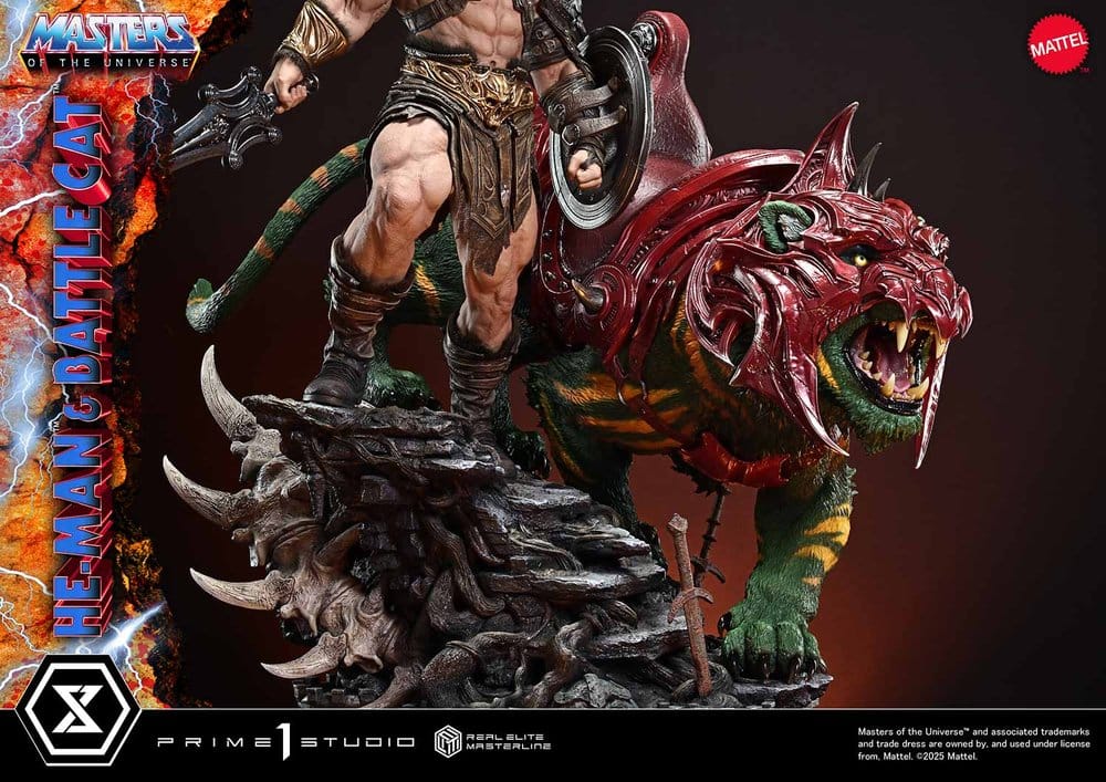 Masters of the Universe Real Elite Masterline Series Statue 1/4 He-Man & Battle Cat 86 cm  - Preorder - ETA: 27.09.2027