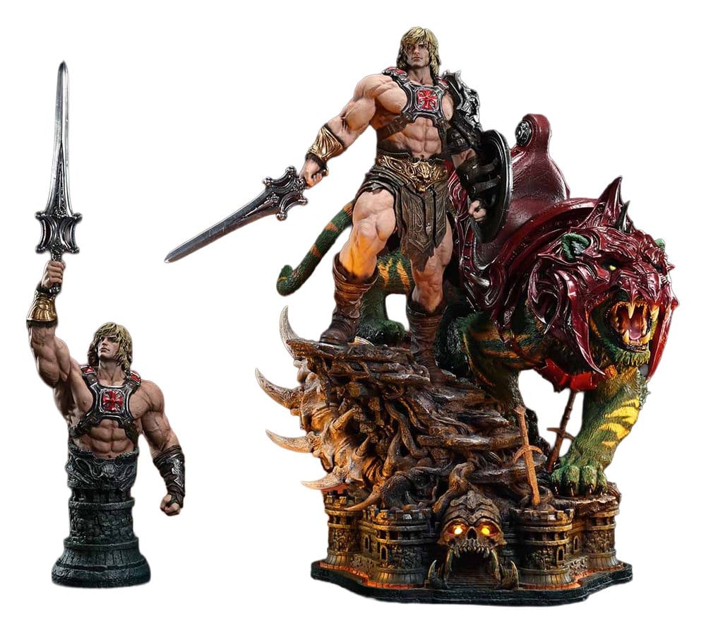 Masters of the Universe Real Elite Masterline Series Statue 1/4 He-Man & Battle Cat Ultimate Version 86 cm  - Preorder - ETA: 27.09.2027