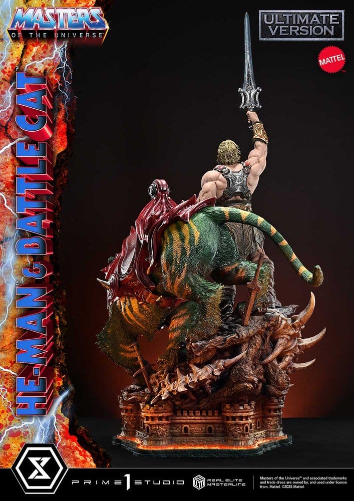 Masters of the Universe Real Elite Masterline Series Statue 1/4 He-Man & Battle Cat Ultimate Version 86 cm  - Preorder - ETA: 27.09.2027