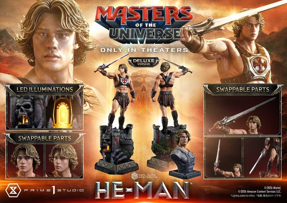 Masters of the Universe (2026 Film) Real Elite Masterline Series Statue 1/3 He-Man Deluxe Version 117 cm - Preorder - ETA: 24.03.2028