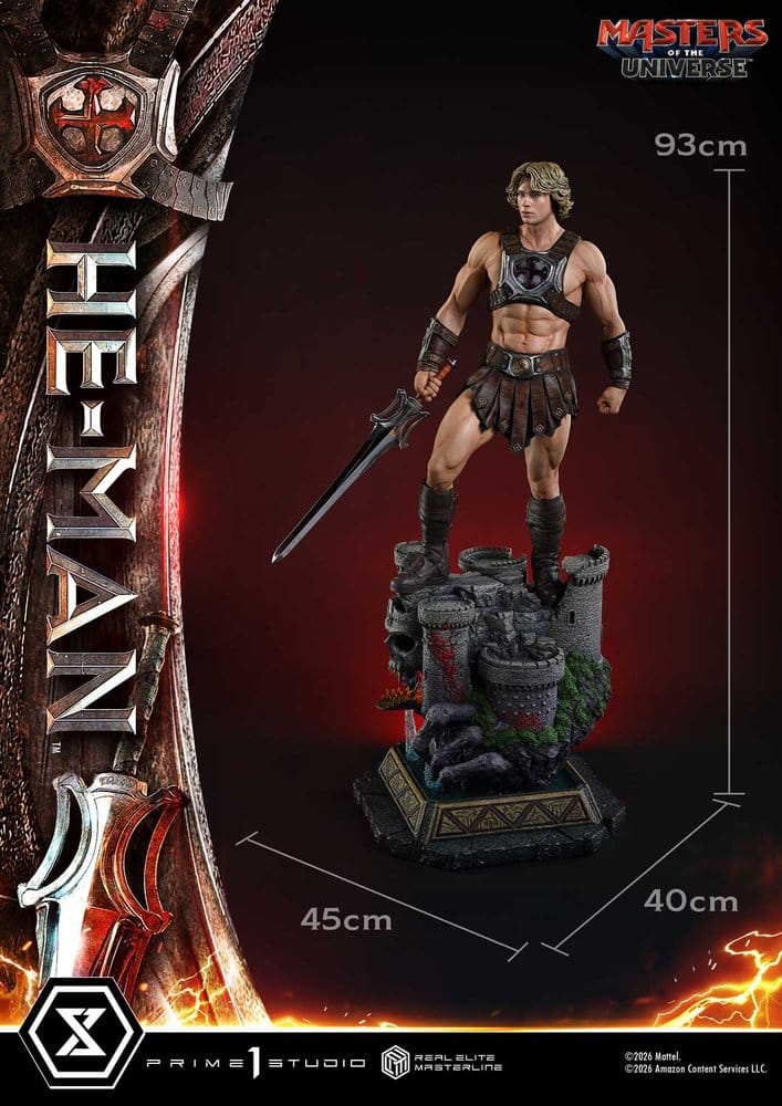 Masters of the Universe (2026 Film) Real Elite Masterline Series Statue 1/3 He-Man Deluxe Version 117 cm - Preorder - ETA: 24.03.2028