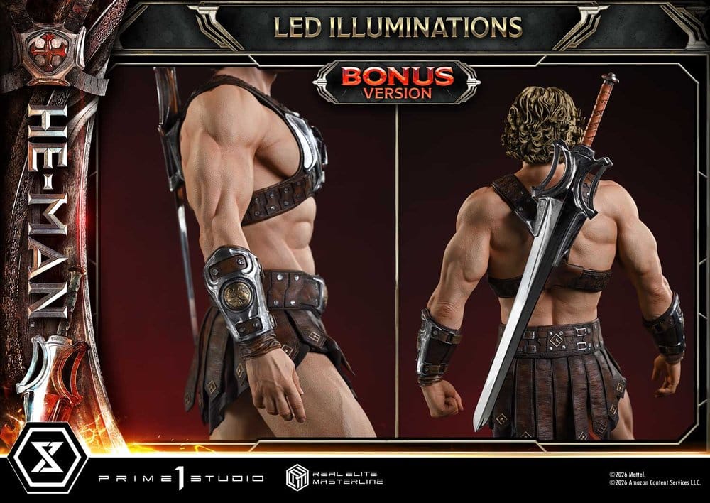 Masters of the Universe (2026 Film) Real Elite Masterline Series Statue 1/3 He-Man DX Bonus Version 117 cm - Preorder - ETA: 24.03.2028
