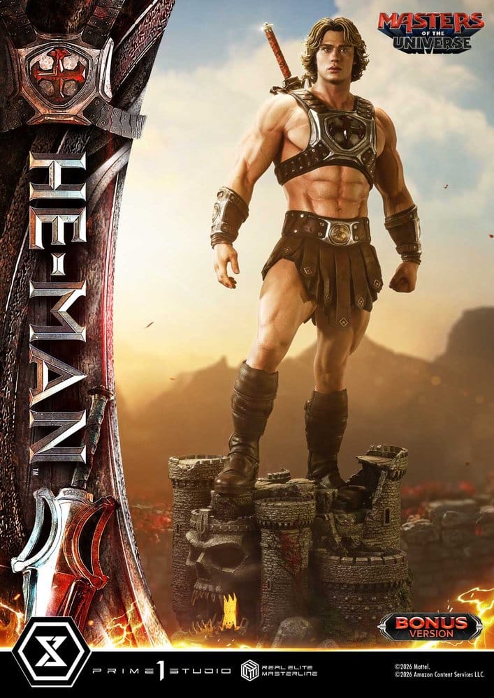 Masters of the Universe (2026 Film) Real Elite Masterline Series Statue 1/3 He-Man DX Bonus Version 117 cm - Preorder - ETA: 24.03.2028
