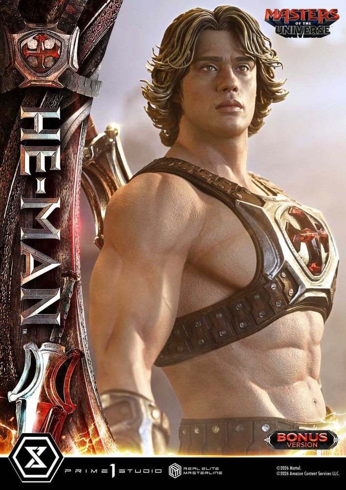 Masters of the Universe (2026 Film) Real Elite Masterline Series Statue 1/3 He-Man DX Bonus Version 117 cm - Preorder - ETA: 24.03.2028