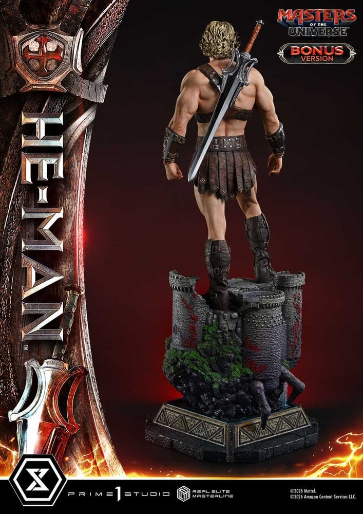Masters of the Universe (2026 Film) Real Elite Masterline Series Statue 1/3 He-Man DX Bonus Version 117 cm - Preorder - ETA: 24.03.2028