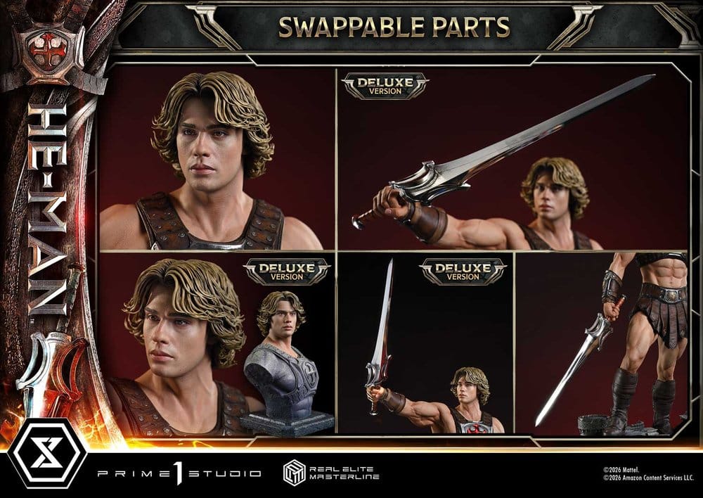 Masters of the Universe (2026 Film) Real Elite Masterline Series Statue 1/3 He-Man DX Bonus Version 117 cm - Preorder - ETA: 24.03.2028