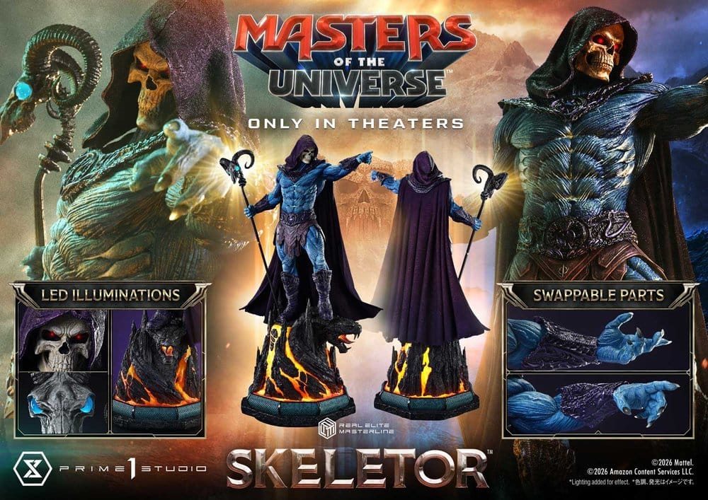 Masters of the Universe (2026 Film) Real Elite Masterline Series Statue 1/3 Skeletor 95 cm - Preorder - ETA: 25.04.2028