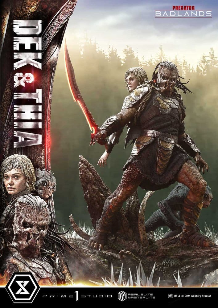 Predator Real Elite Masterline Statue 1/3 Badlands Dek & Thia Deluxe Version 87 cm - Preorder - ETA: 23.06.2028