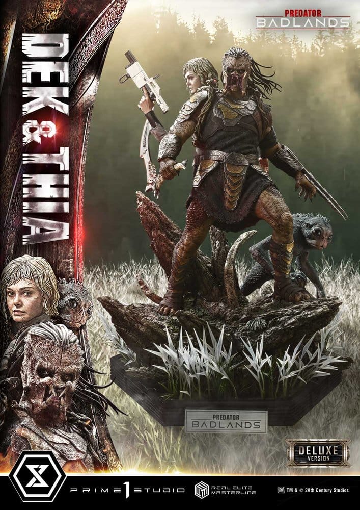 Predator Real Elite Masterline Statue 1/3 Badlands Dek & Thia Deluxe Version 87 cm - Preorder - ETA: 23.06.2028