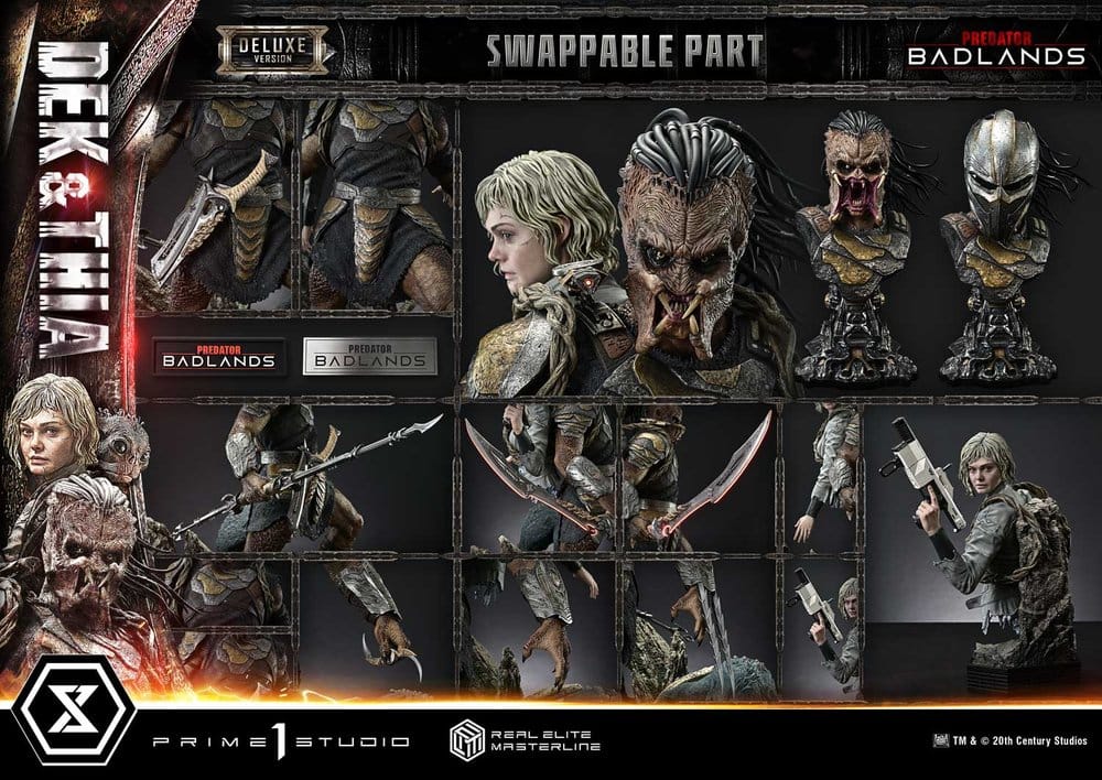 Predator Real Elite Masterline Statue 1/3 Badlands Dek & Thia Deluxe Version 87 cm - Preorder - ETA: 23.06.2028