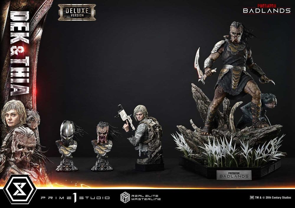 Predator Real Elite Masterline Statue 1/3 Badlands Dek & Thia Deluxe Version 87 cm - Preorder - ETA: 23.06.2028