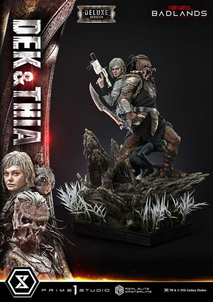 Predator Real Elite Masterline Statue 1/3 Badlands Dek & Thia Deluxe Version 87 cm - Preorder - ETA: 23.06.2028