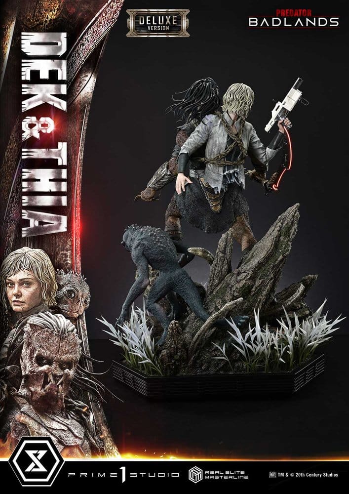 Predator Real Elite Masterline Statue 1/3 Badlands Dek & Thia Deluxe Version 87 cm - Preorder - ETA: 23.06.2028
