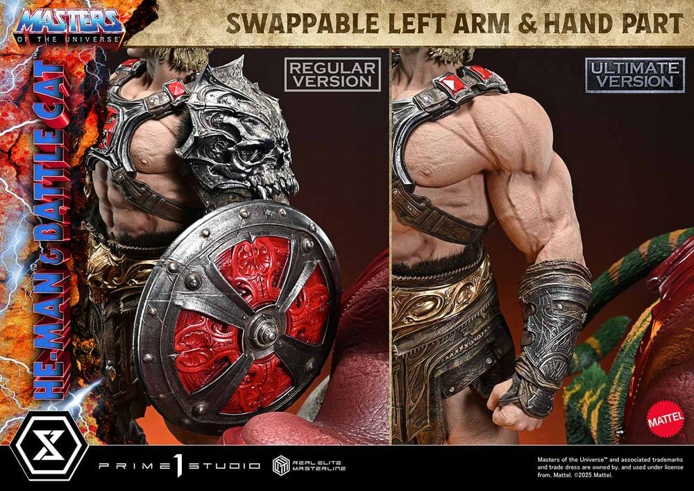 Masters of the Universe Real Elite Masterline Series Statue 1/4 He-Man & Battle Cat Ultimate Bonus Version 86 cm  - Preorder - ETA: 27.09.2027
