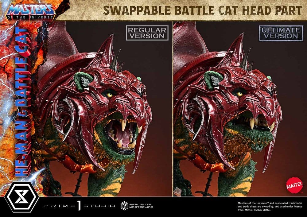 Masters of the Universe Real Elite Masterline Series Statue 1/4 He-Man & Battle Cat Ultimate Bonus Version 86 cm  - Preorder - ETA: 27.09.2027