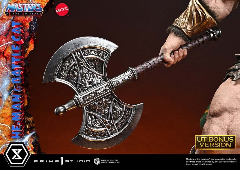 Masters of the Universe Real Elite Masterline Series Statue 1/4 He-Man & Battle Cat Ultimate Bonus Version 86 cm  - Preorder - ETA: 27.09.2027