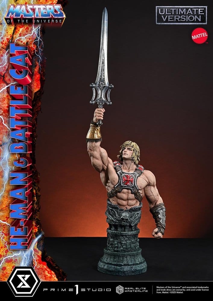 Masters of the Universe Real Elite Masterline Series Statue 1/4 He-Man & Battle Cat Ultimate Bonus Version 86 cm  - Preorder - ETA: 27.09.2027