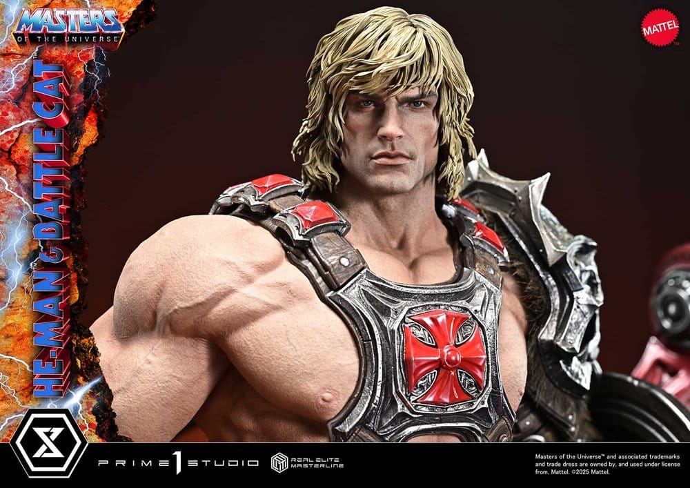 Masters of the Universe Real Elite Masterline Series Statue 1/4 He-Man & Battle Cat Ultimate Bonus Version 86 cm  - Preorder - ETA: 27.09.2027