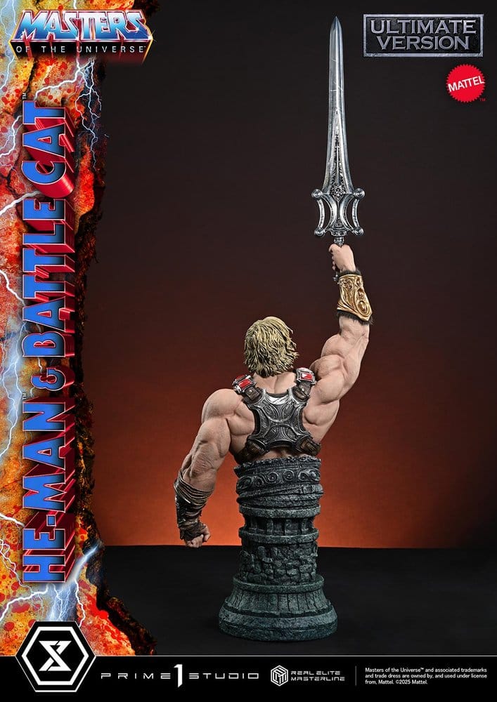 Masters of the Universe Real Elite Masterline Series Statue 1/4 He-Man & Battle Cat Ultimate Bonus Version 86 cm  - Preorder - ETA: 27.09.2027